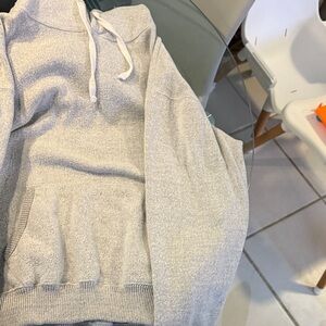 Men's Gray Hoodie Sweater